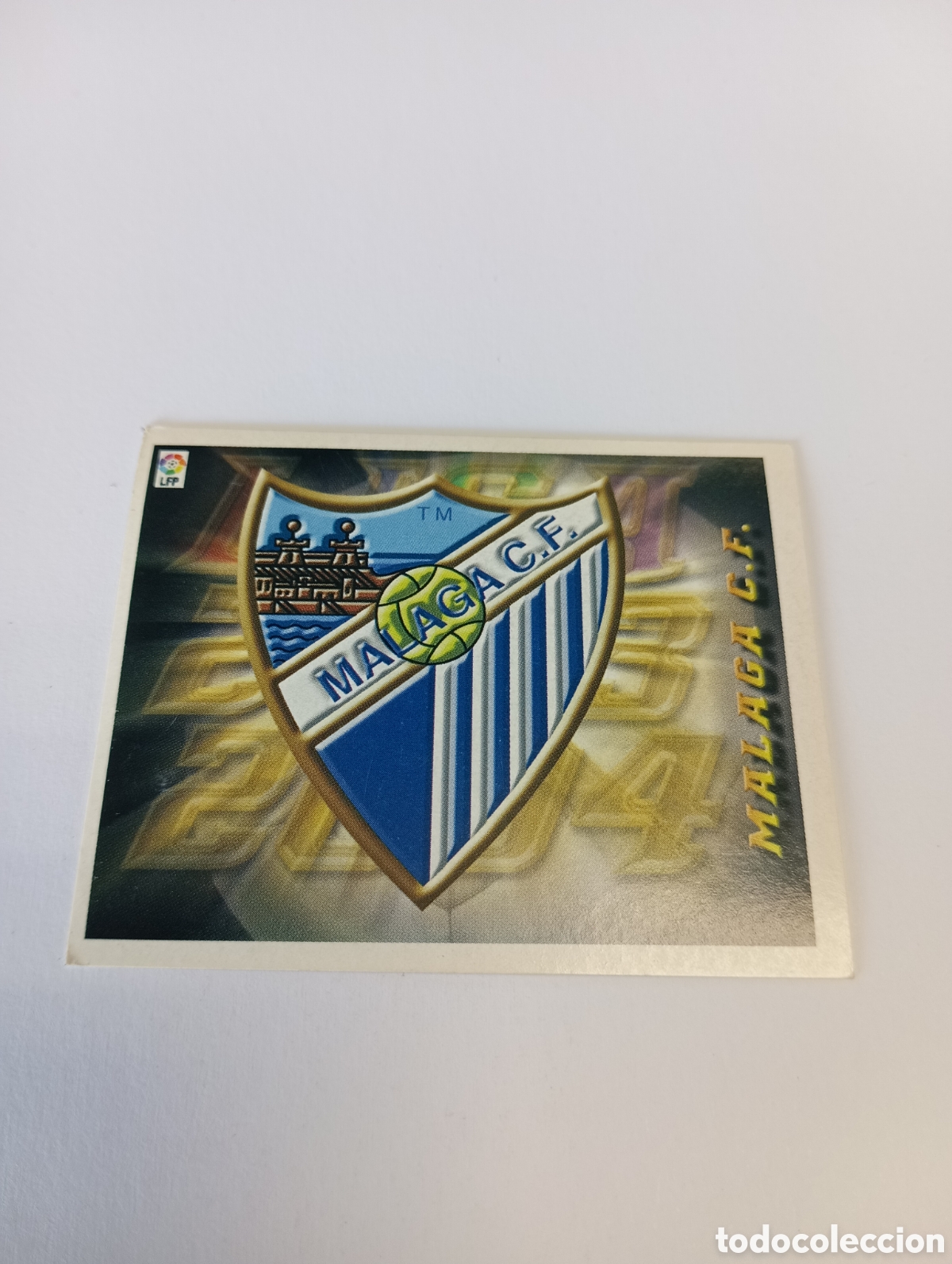 Cromos de F&uacute;tbol: ESCUDO M&aacute;laga LIGA ESTE 2003 2004 PANINI 03 04
