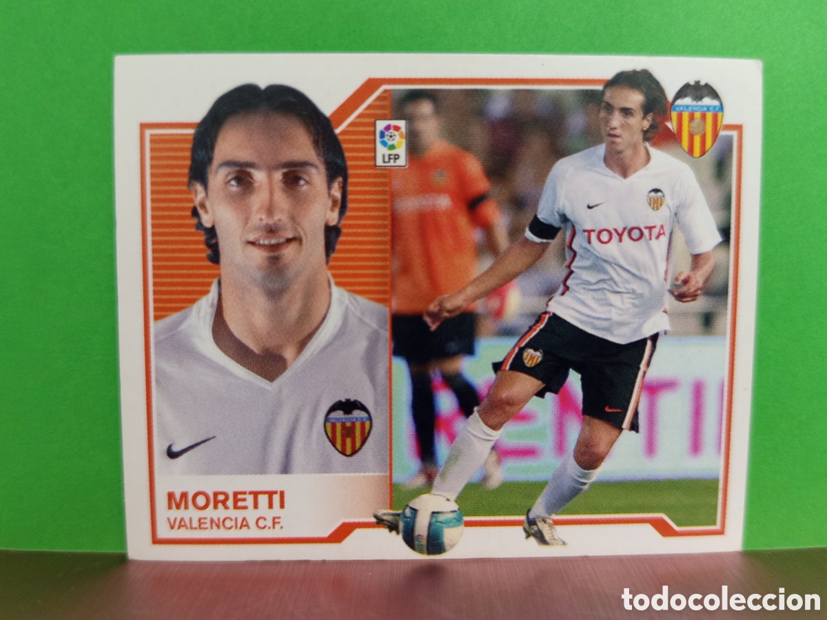 Fu&szlig;ball-Sticker: ❇️ CROMO ⚽ MORETTI VALENCIA 07 08 2007 2008 LIGA ESTE SIN PEGAR ❇️
