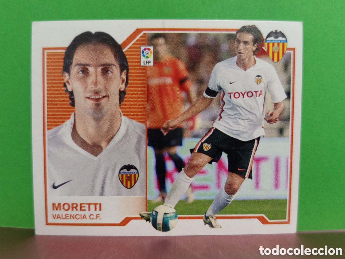 Fu&szlig;ball-Sticker: ❇️ CROMO ⚽ MORETTI VALENCIA 07 08 2007 2008 LIGA ESTE SIN PEGAR ❇️