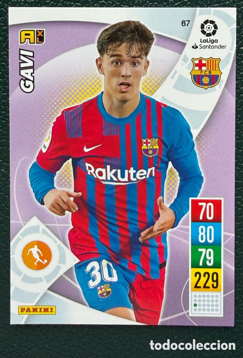 Figurine di Calcio: 67 GAVI FC BARCELONA FICHAS ALBUM ADRENALYN 2021 2022 21 22