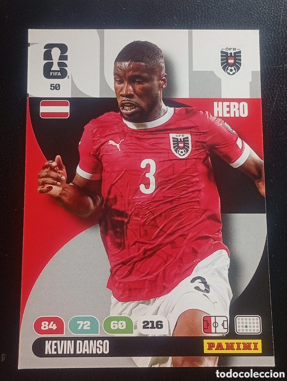 Cromos de F&uacute;tbol: 50 KEVIN DANSO AUSTRIA PANINI ADRENALYN MUNDIAL WORLD CUP 2026 CARD TOPPS USA MEX CAN