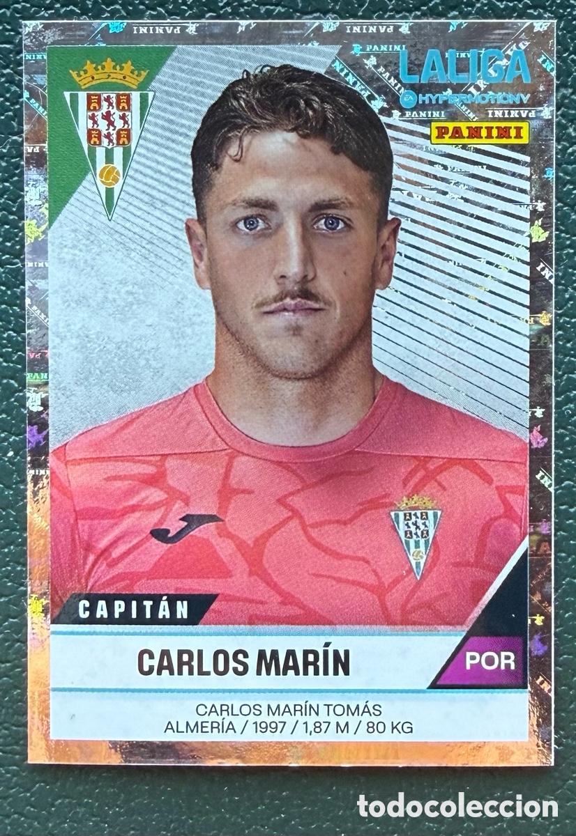 Cromos de F&uacute;tbol: 118 CARLOS MARIN CORDOBA CF CROMOS ALBUM LA LIGA HYPERMOTION 2024 2025 24 25 PANINI