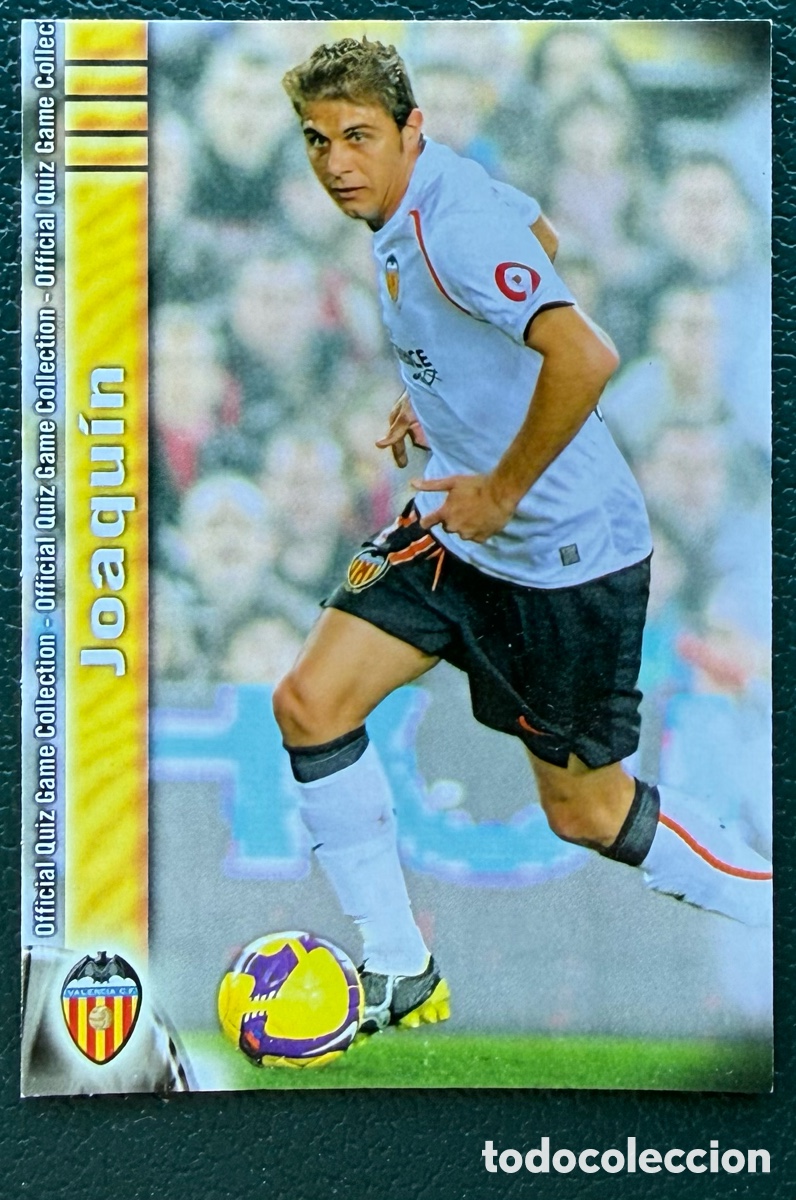 Cromos de F&uacute;tbol: 155 JOAQUIN VALENCIA CF FICHAS ALBUM MUNDICROMO 2009 2010 09 10
