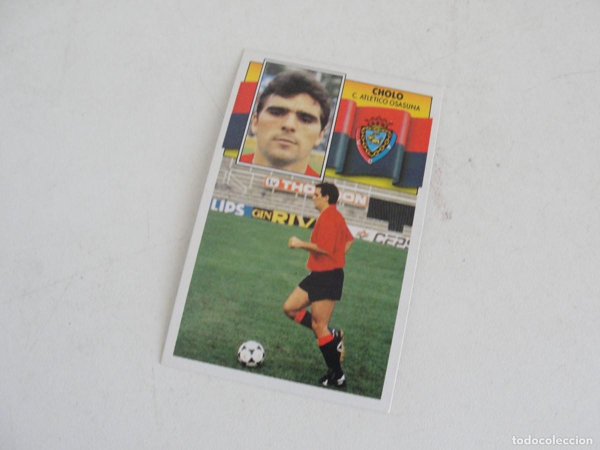 Fu&szlig;ball-Sticker: LIGA ESTE 90 91 - CHOLO - OSASUNA - FICHAJE N&ordm; 9 - PERFECTO ESTADO - NUNCA PEGADO