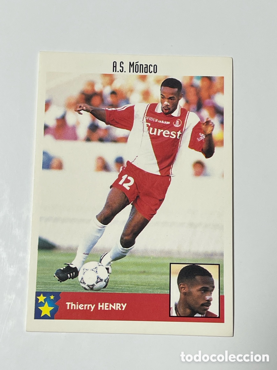 Cromos de F&uacute;tbol: Thierry Henry M&oacute;naco Los mejores equipos de Europa 1997/98 #180