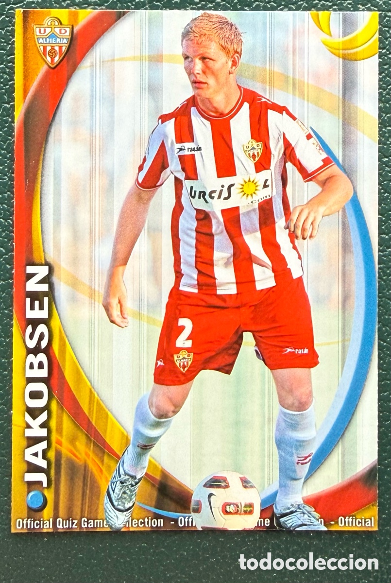 Cromos de F&uacute;tbol: 332 JAKOBSEN UD ALMERIA FICHAS ALBUM MUNDICROMO 2010 2011 10 11