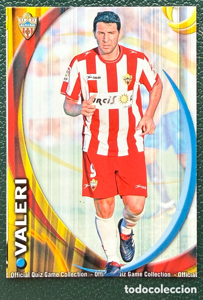Cromos de F&uacute;tbol: 340 VALERI UD ALMERIA FICHAS ALBUM MUNDICROMO 2010 2011 10 11