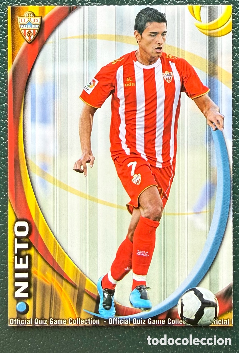 Cromos de F&uacute;tbol: 341 NIETO UD ALMERIA FICHAS ALBUM MUNDICROMO 2010 2011 10 11