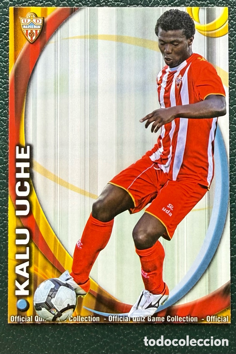 Cromos de F&uacute;tbol: 343 KALU UCHE UD ALMERIA FICHAS ALBUM MUNDICROMO 2010 2011 10 11