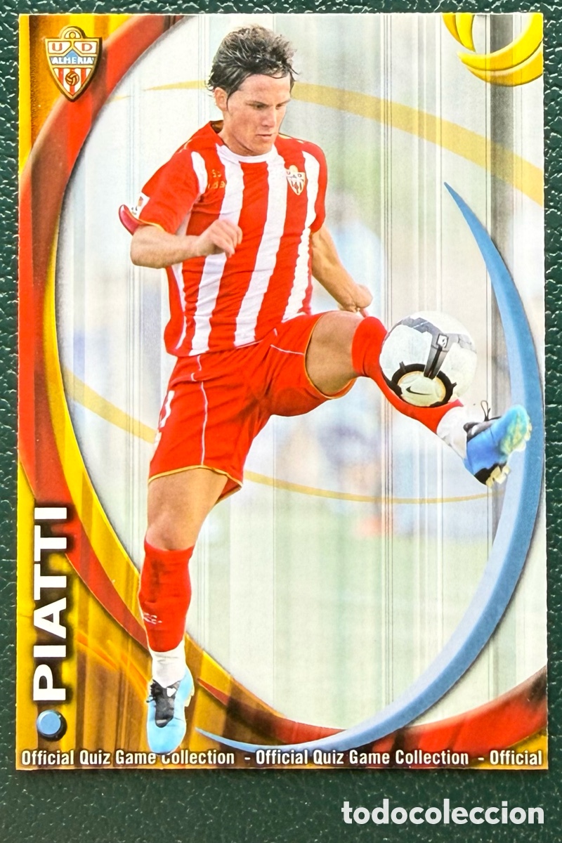 Cromos de F&uacute;tbol: 344 PIATTI UD ALMERIA FICHAS ALBUM MUNDICROMO 2010 2011 10 11