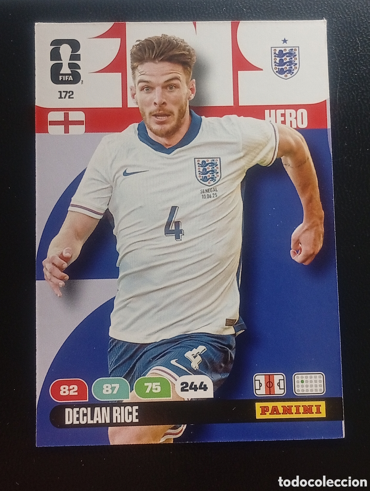 Cromos de F&uacute;tbol: 172 DECLAN RICE ENGLAND PANINI ADRENALYN MUNDIAL WORLD CUP 2026 CARD TOPPS USA MEX CAN