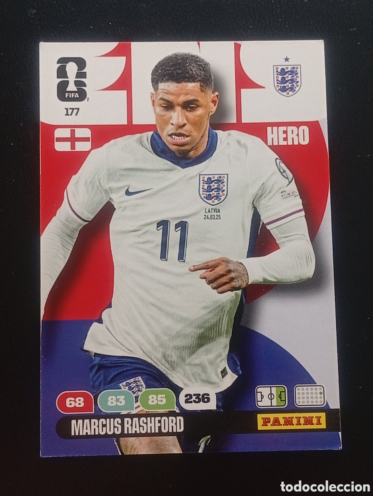 Cromos de F&uacute;tbol: 177 RASHFORD ENGLAND PANINI ADRENALYN MUNDIAL WORLD CUP 2026 CARD TOPPS USA MEX CAN