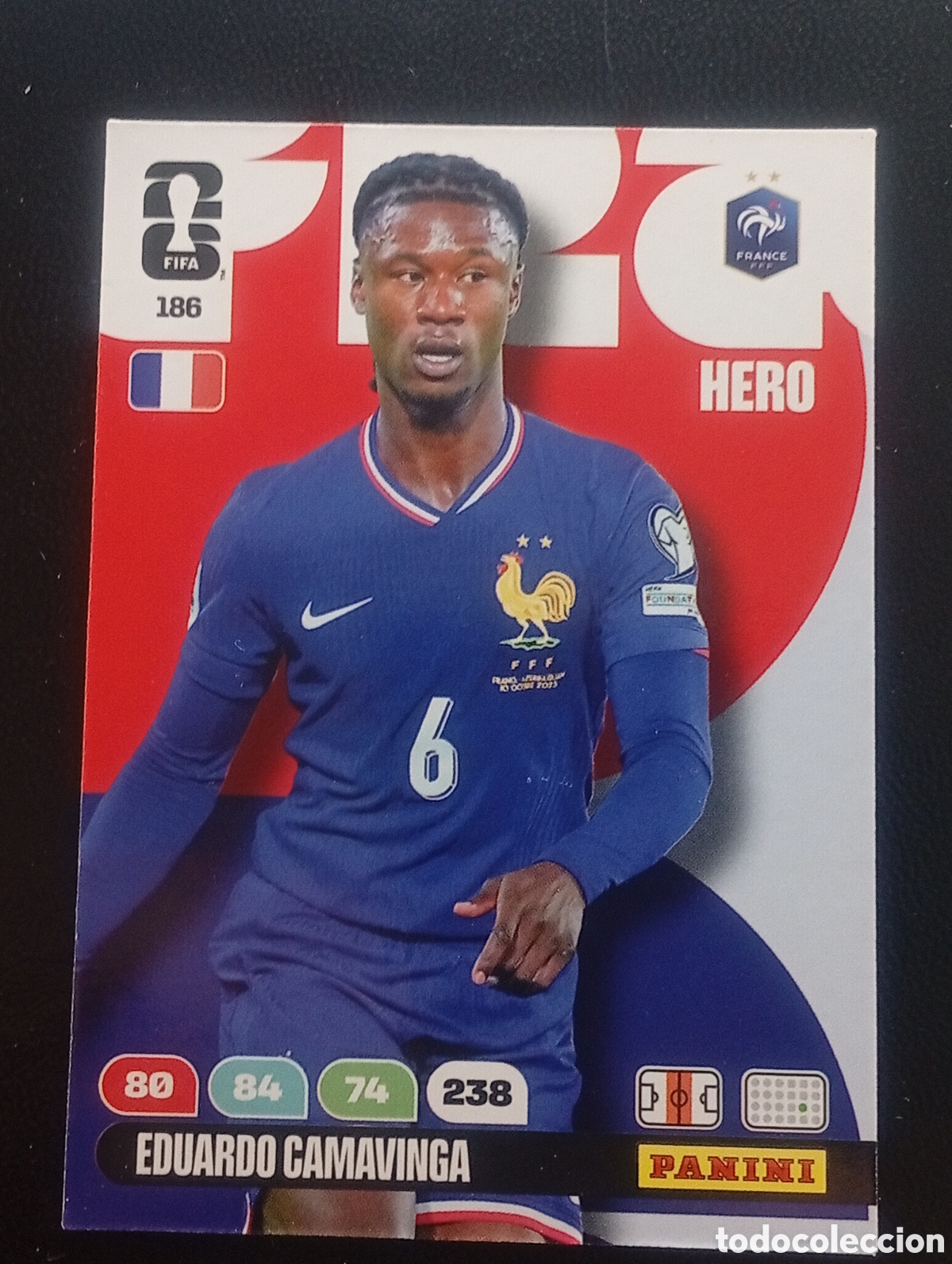 Cromos de F&uacute;tbol: 186 CAMAVINGA FRANCIA FRANCE PANINI ADRENALYN MUNDIAL WORLD CUP 2026 CARD TOPPS USA MEX CAN