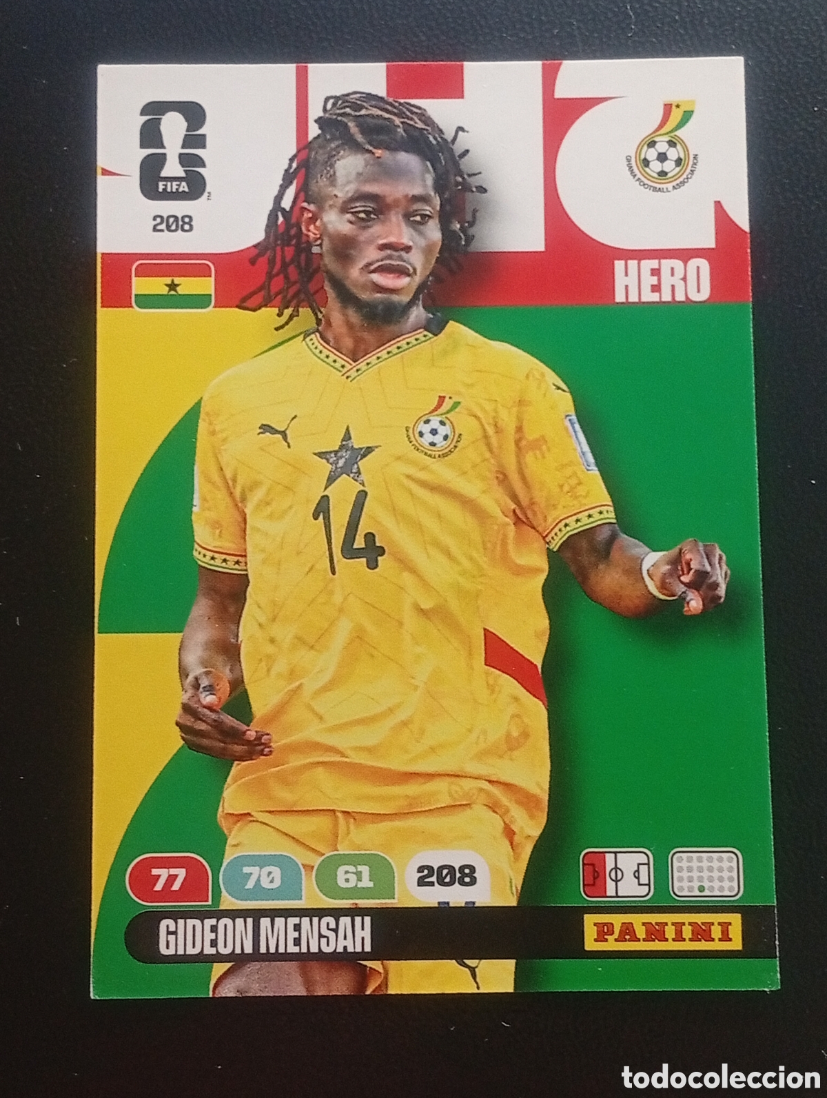 Cromos de F&uacute;tbol: 208 GIDEON MENSAH GHANA PANINI ADRENALYN MUNDIAL WORLD CUP 2026 CARD TOPPS USA MEX CAN