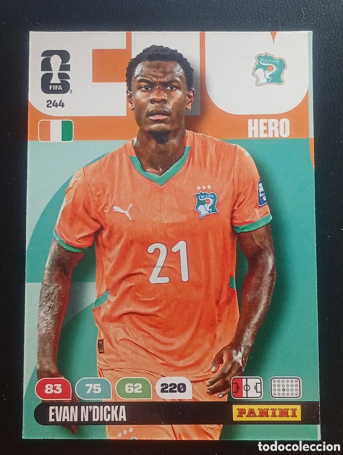 Cromos de F&uacute;tbol: 244 N DICKA COSTA MARFIL PANINI ADRENALYN MUNDIAL WORLD CUP 2026 CARD TOPPS USA MEX CAN