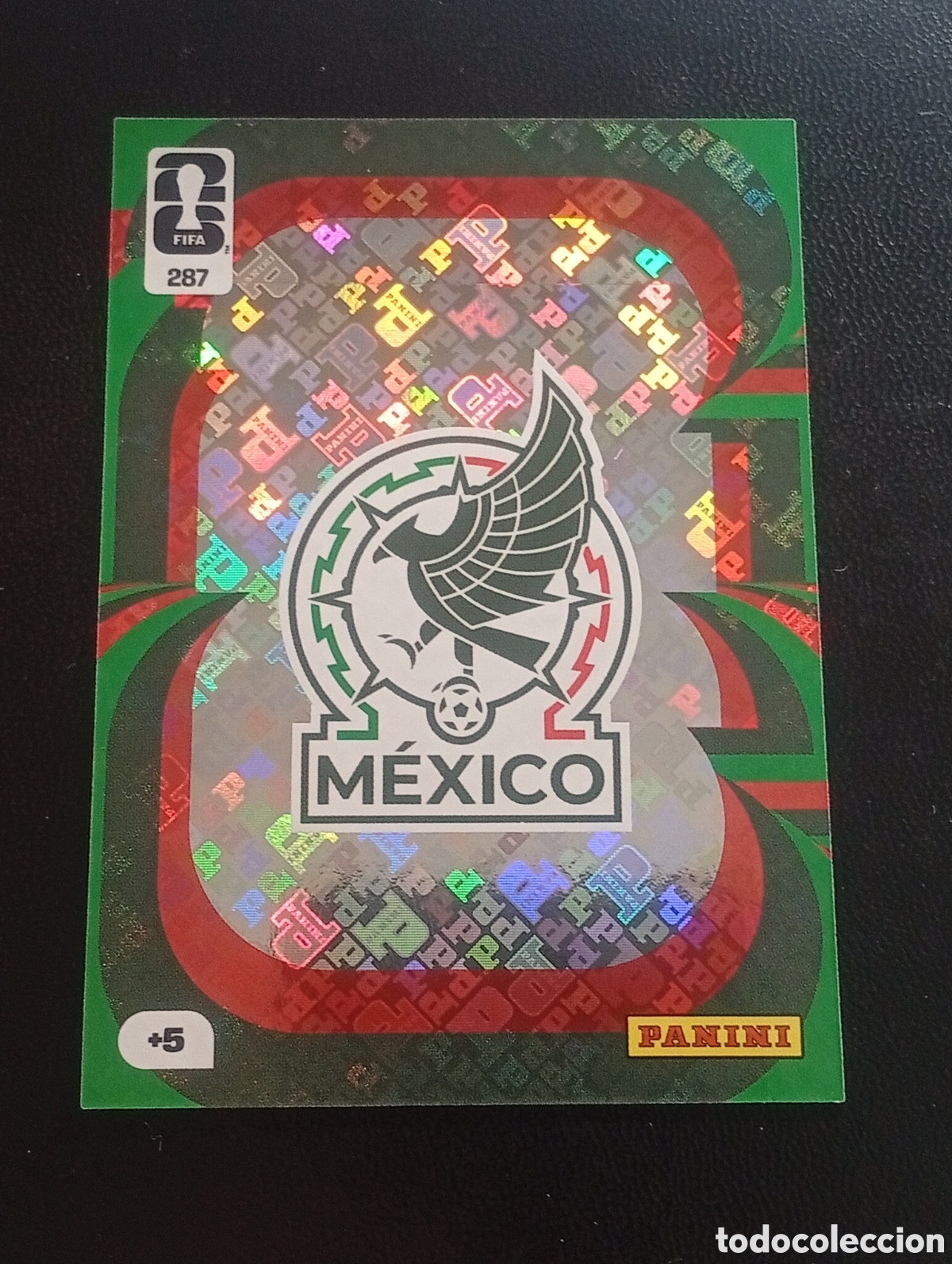 Cromos de F&uacute;tbol: 287 escudo logo M&Eacute;XICO MEJICO PANINI ADRENALYN MUNDIAL WORLD CUP 2026 CARD TOPPS USA MEX CAN