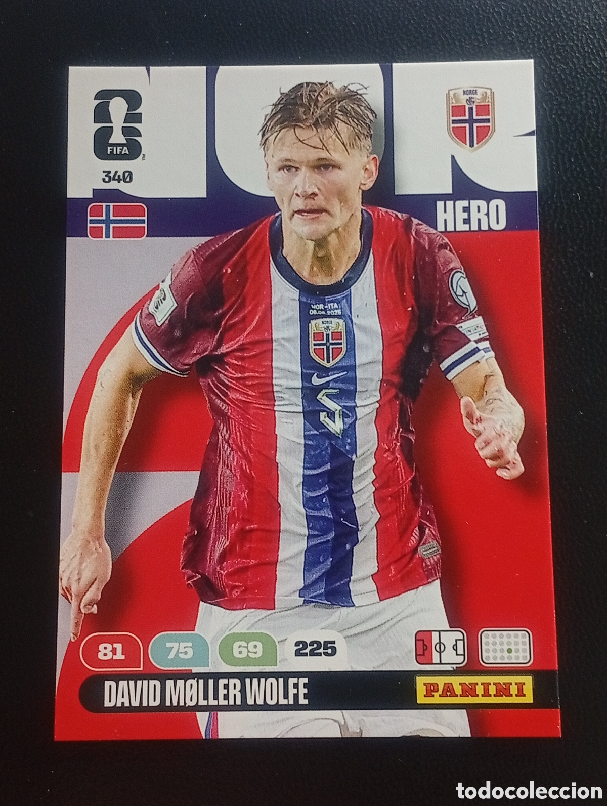 Cromos de F&uacute;tbol: 340 MOLLER WOLFE NORGE NORUEGA PANINI ADRENALYN MUNDIAL WORLD CUP 2026 CARD TOPPS USA MEX CAN