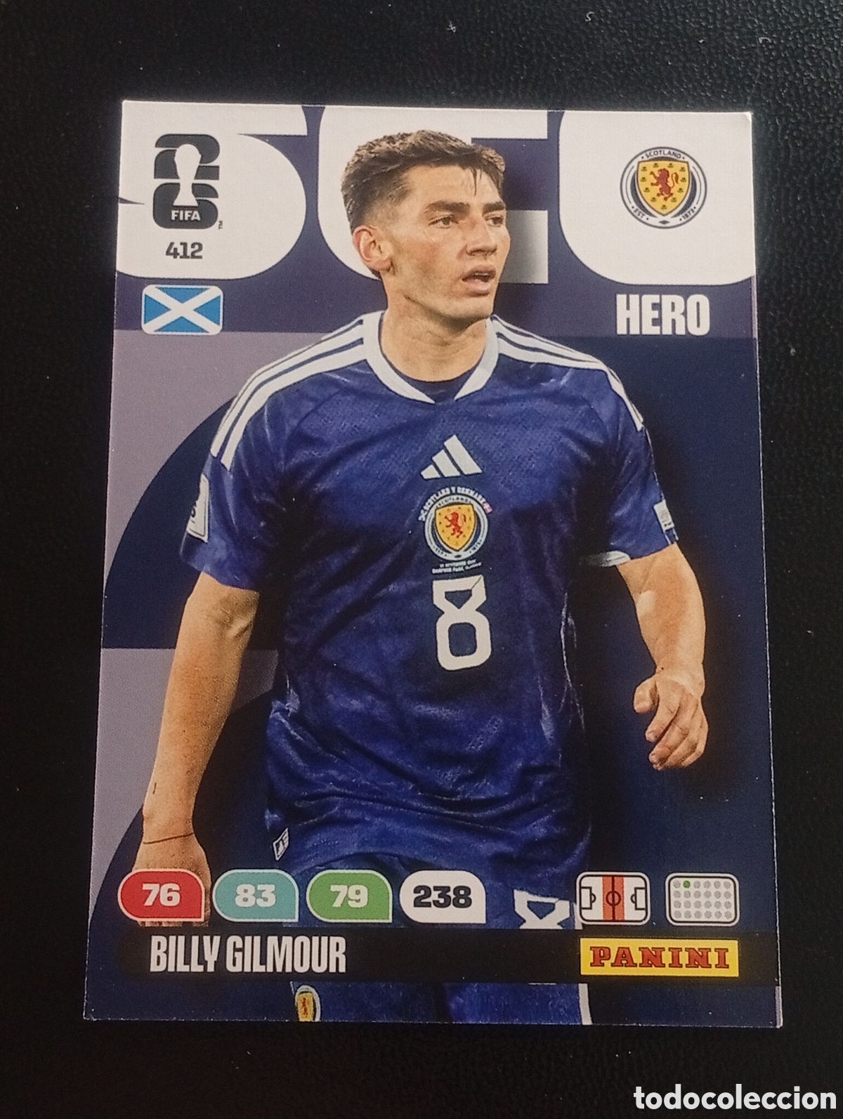 Cromos de F&uacute;tbol: 412 BILLY GILMOUR ESCOCIA SCOTLAND PANINI ADRENALYN MUNDIAL WORLD CUP 2026 CARD TOPPS USA MEX CAN