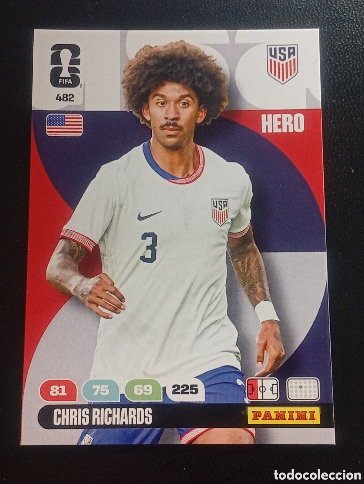 Cromos de F&uacute;tbol: 482 CHRIS RICHARDS EEUU UNITED STATES PANINI ADRENALYN MUNDIAL WORLD CUP 2026 CARD TOPPS USA MEX CAN