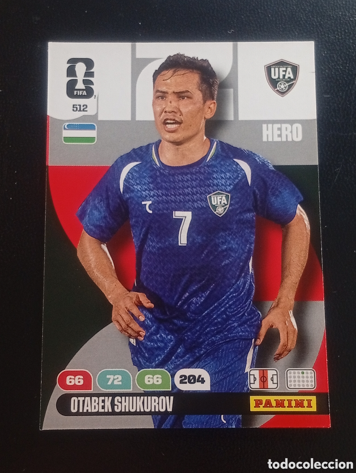 Cromos de F&uacute;tbol: 512 SHUKUROV UZBEKIST&Aacute;N PANINI ADRENALYN MUNDIAL WORLD CUP 2026 CARD TOPPS USA MEX CAN