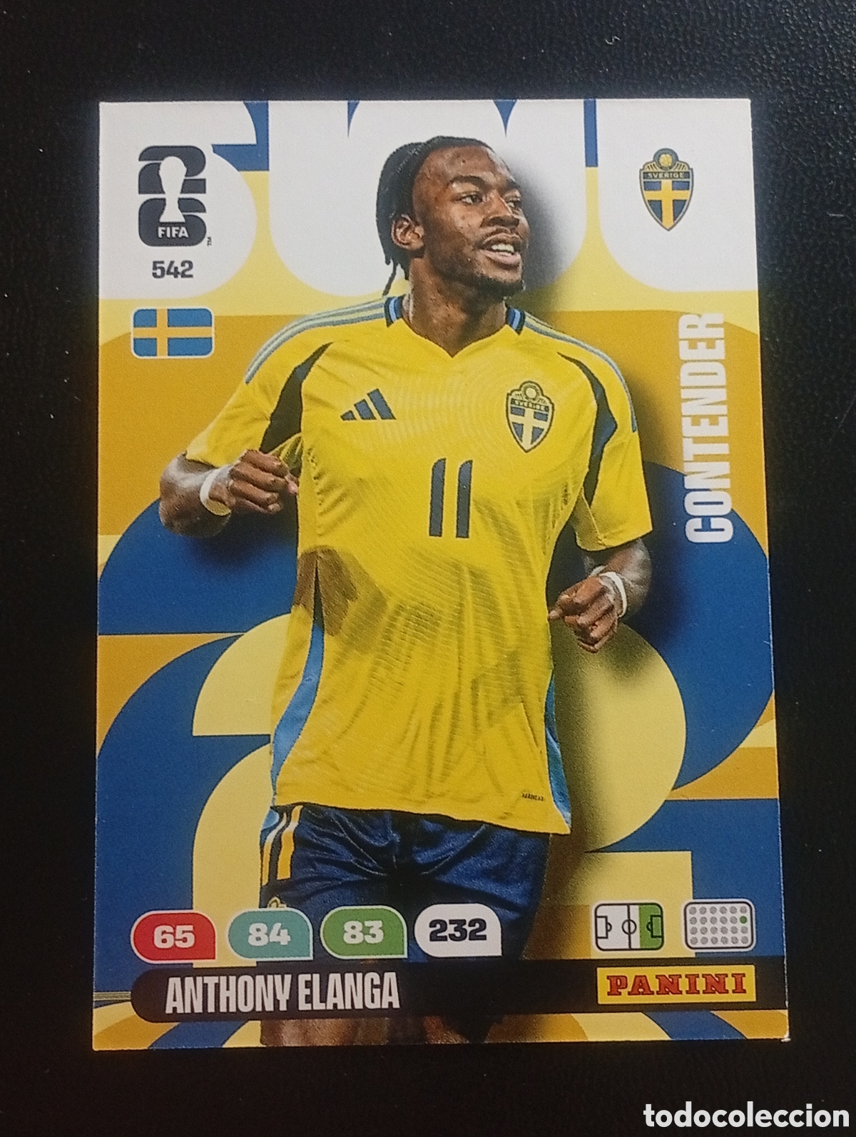 Cromos de F&uacute;tbol: 542 ANTHONY ELANGA SUECIA SWEEDEN PANINI ADRENALYN MUNDIAL WORLD CUP 2026 CARD TOPPS USA MEX CAN