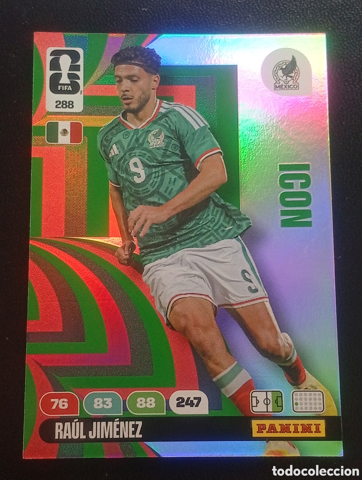 Cromos de F&uacute;tbol: 288 icon RAUL JIMENEZ MEXICO MEJICO PANINI ADRENALYN MUNDIAL WORLD CUP 2026 CARD TOPPS USA MEX CAN