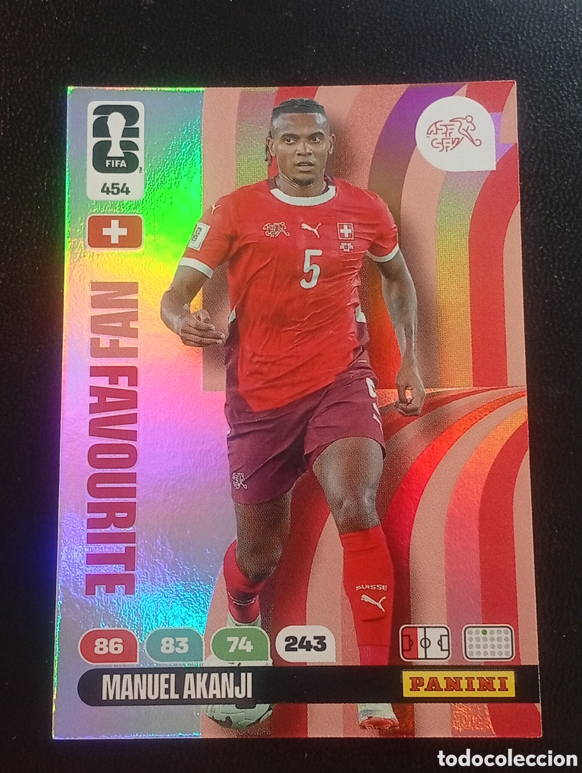Cromos de F&uacute;tbol: 454 fan favourite AKANJI SUIZA PANINI ADRENALYN MUNDIAL WORLD CUP 2026 CARD TOPPS USA MEX CAN