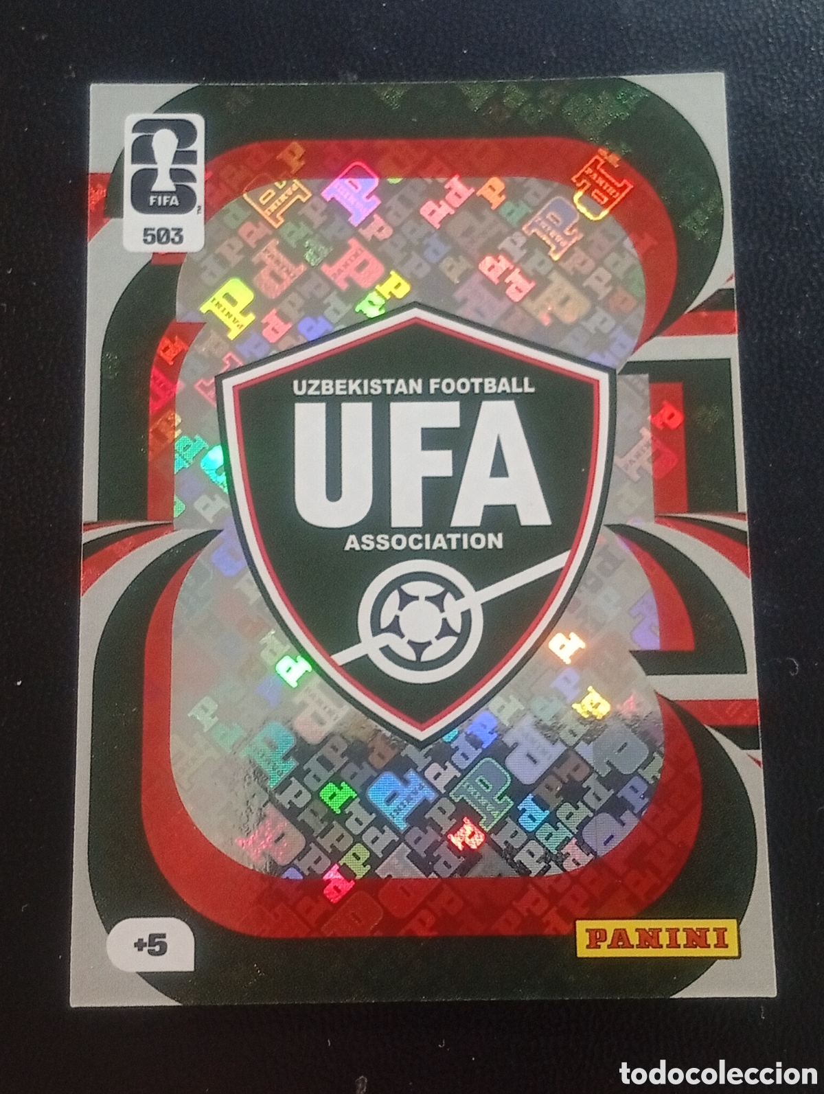 Cromos de F&uacute;tbol: 503 escudo logo UZBEKIST&Aacute;N PANINI ADRENALYN MUNDIAL WORLD CUP 2026 CARD TOPPS USA MEX CAN