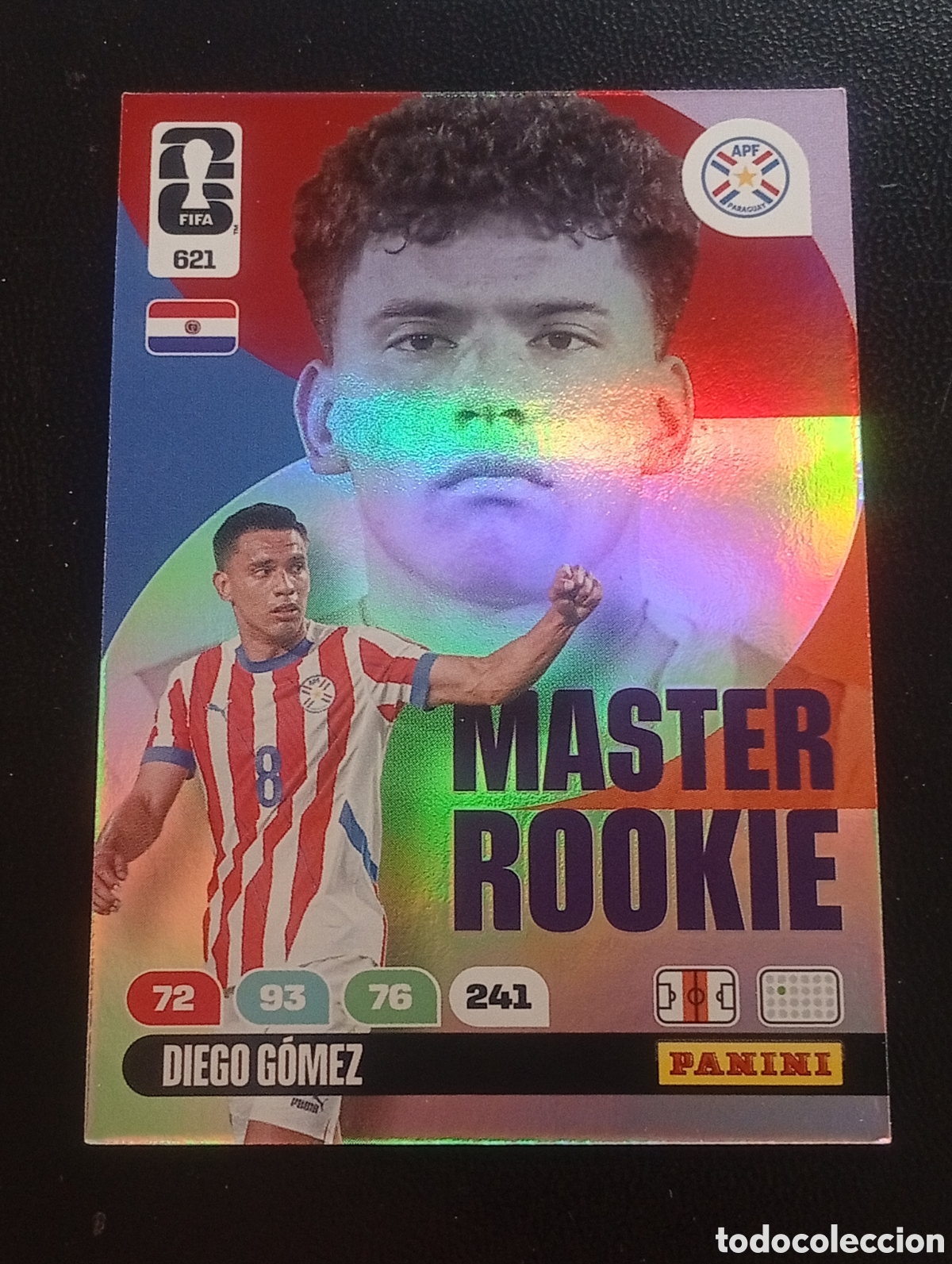 Cromos de F&uacute;tbol: 621 m&aacute;ste rookie DIEGO G&Oacute;MEZ PARAGUAY PANINI ADRENALYN MUNDIAL WORLD CUP 2026 CARD TOPPS USA MEX