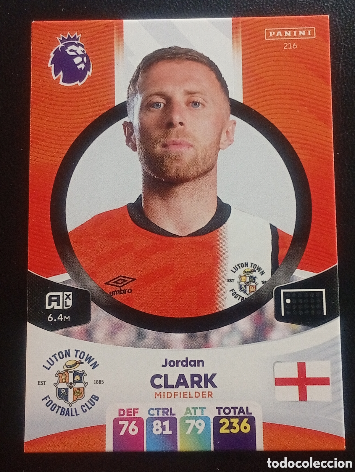 Cromos de F&uacute;tbol: 216 CLARK LUTON TOWN 2023 2024 ADRENALYN XL PREMIER LEAGUE PANINI CROMOS CARDS TOPPS