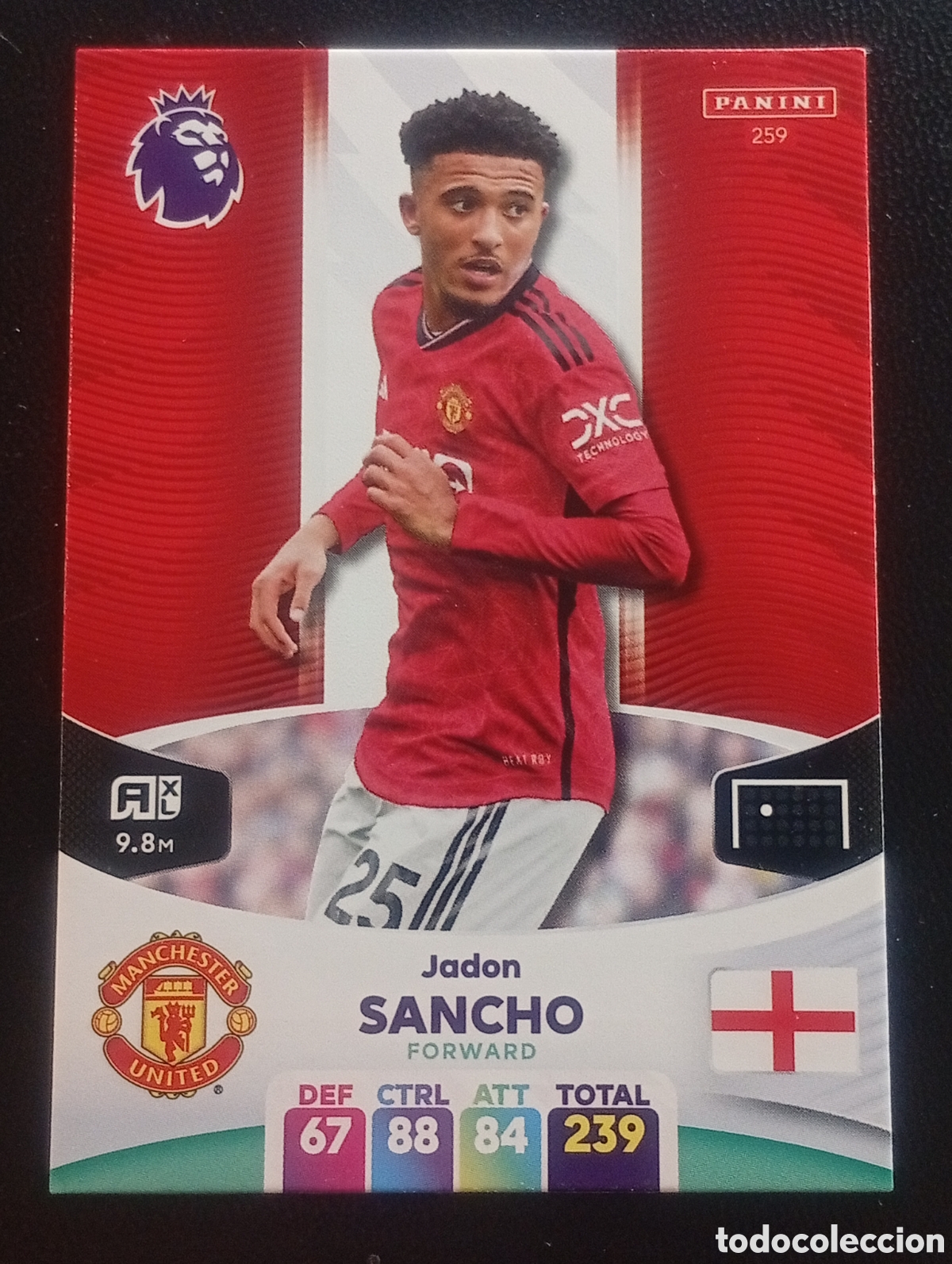 Cromos de F&uacute;tbol: 259 JADON SANCHO MANCHESTER UNITED 2023 2024 ADRENALYN XL PREMIER LEAGUE PANINI CROMOS CARDS TOPPS