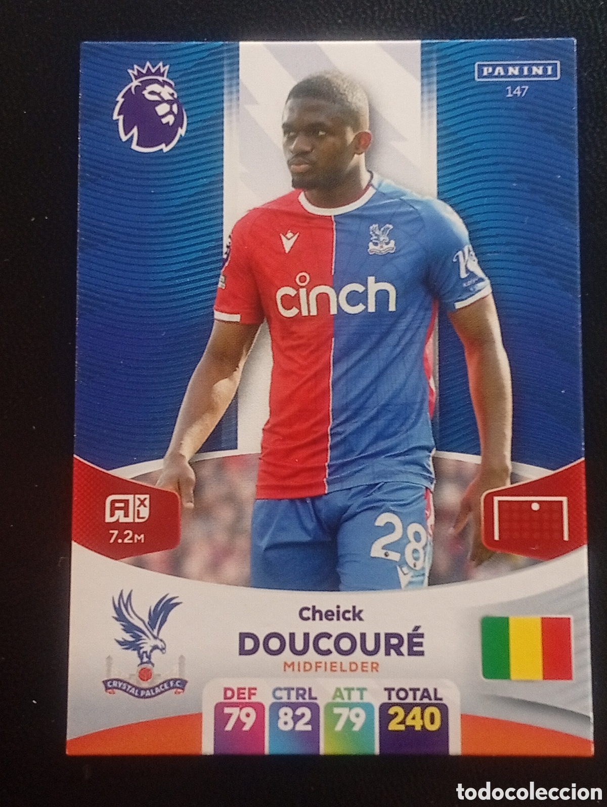 Cromos de F&uacute;tbol: 147 DOUCOURE CRYSTAL PALACE 2023 2024 ADRENALYN XL PREMIER LEAGUE PANINI CROMOS CARDS TOPPS