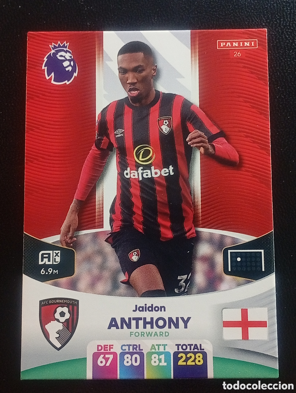 Cromos de F&uacute;tbol: 26 ANTONY BOURNEMOUTH 2023 2024 ADRENALYN XL PREMIER LEAGUE PANINI CROMOS CARDS TOPPS