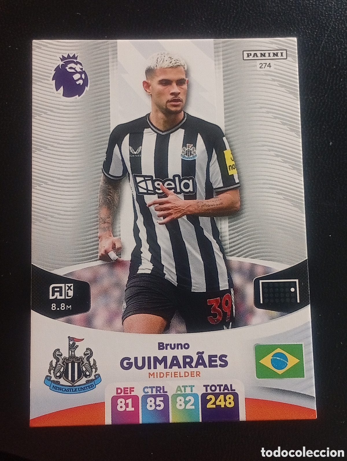 Cromos de F&uacute;tbol: 274 GUIMARAES NEWCASTLE 2023 2024 ADRENALYN XL PREMIER LEAGUE PANINI CROMOS CARDS TOPPS
