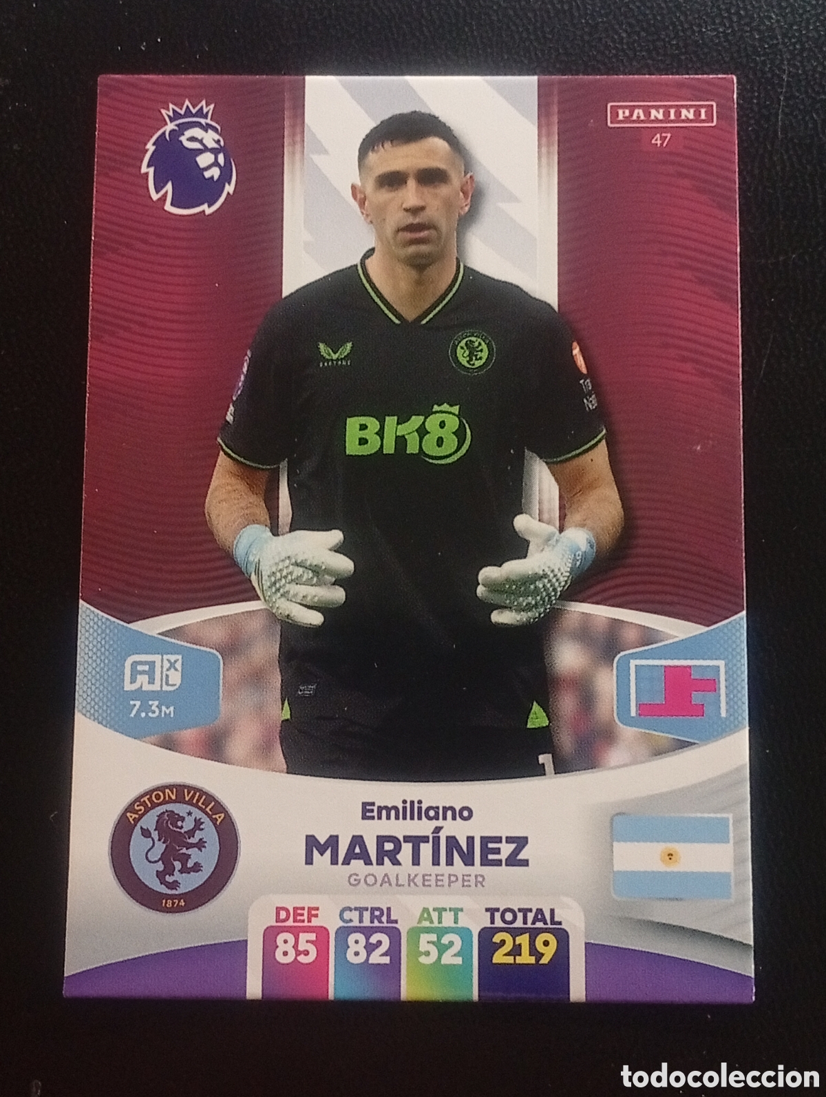 Cromos de F&uacute;tbol: 47 EMILIANO MARTINEZ ARGENTINA 2023 2024 ADRENALYN XL PREMIER LEAGUE PANINI CROMOS CARDS ASTON VILLA
