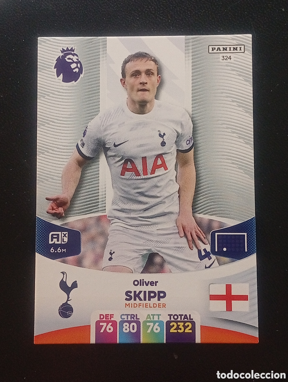 Cromos de F&uacute;tbol: 324 OLIVER SKIPP LEICESTER 2023 2024 ADRENALYN XL PREMIER LEAGUE PANINI CROMOS CARDS TOPPS
