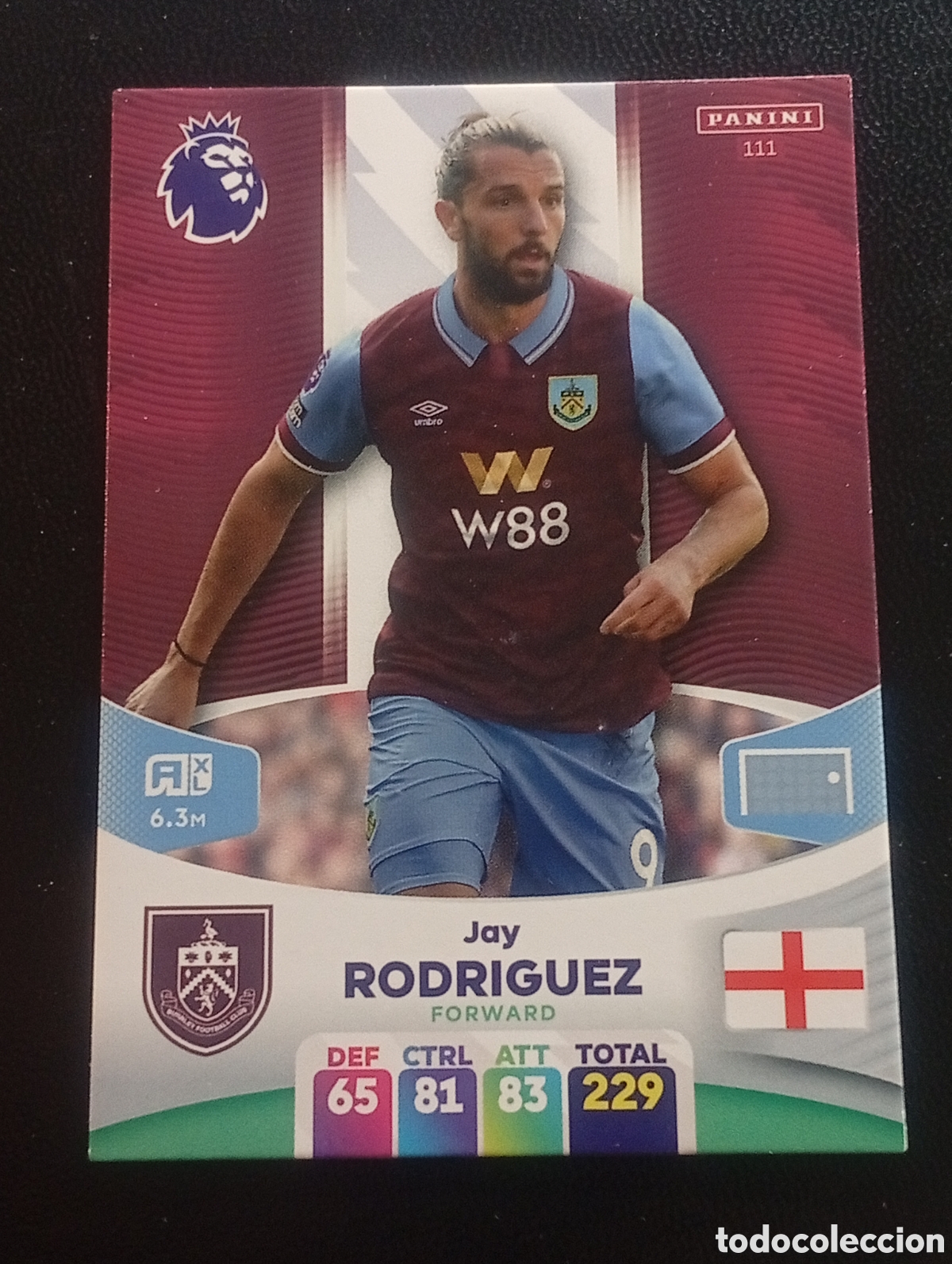 Cromos de F&uacute;tbol: 111 JAY RODR&Iacute;GUEZ BURNLEY 2023 2024 ADRENALYN XL PREMIER LEAGUE PANINI CROMOS CARDS TOPPS
