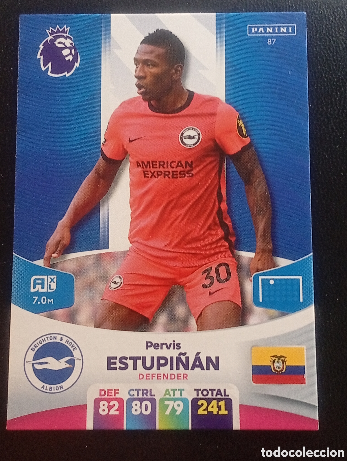 Cromos de F&uacute;tbol: 87 PERVIS ESTUPI&Ntilde;AN BRIGHTON 2023 2024 ADRENALYN XL PREMIER LEAGUE PANINI CROMOS CARDS TOPPS