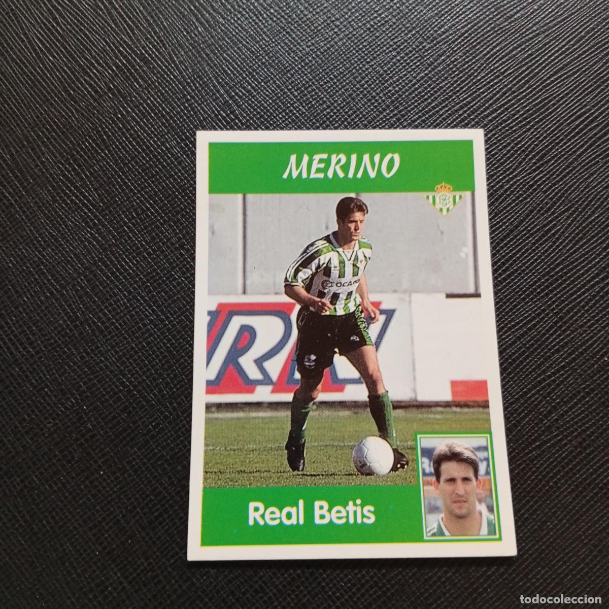 Cromos de F&uacute;tbol: 55 MERINO REAL BETIS PANINI 1997 1998 CROMO FUTBOL 97 98 - SIN PEGAR - A158 PG415