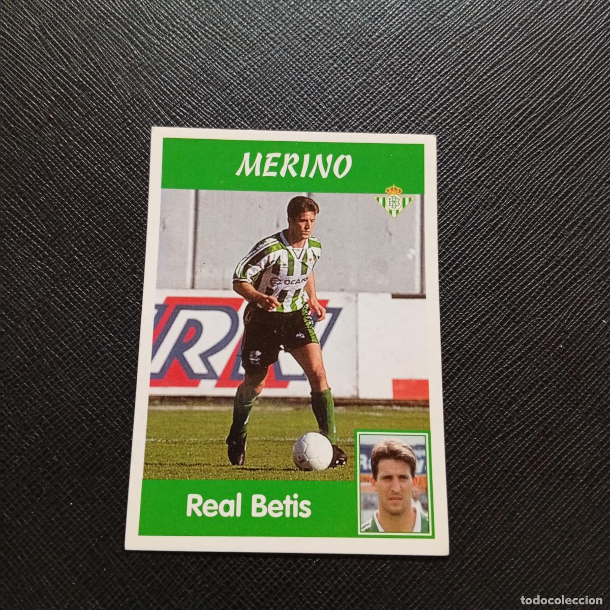 Cromos de F&uacute;tbol: 55 MERINO REAL BETIS PANINI 1997 1998 CROMO FUTBOL 97 98 - SIN PEGAR - A158 PG442 B