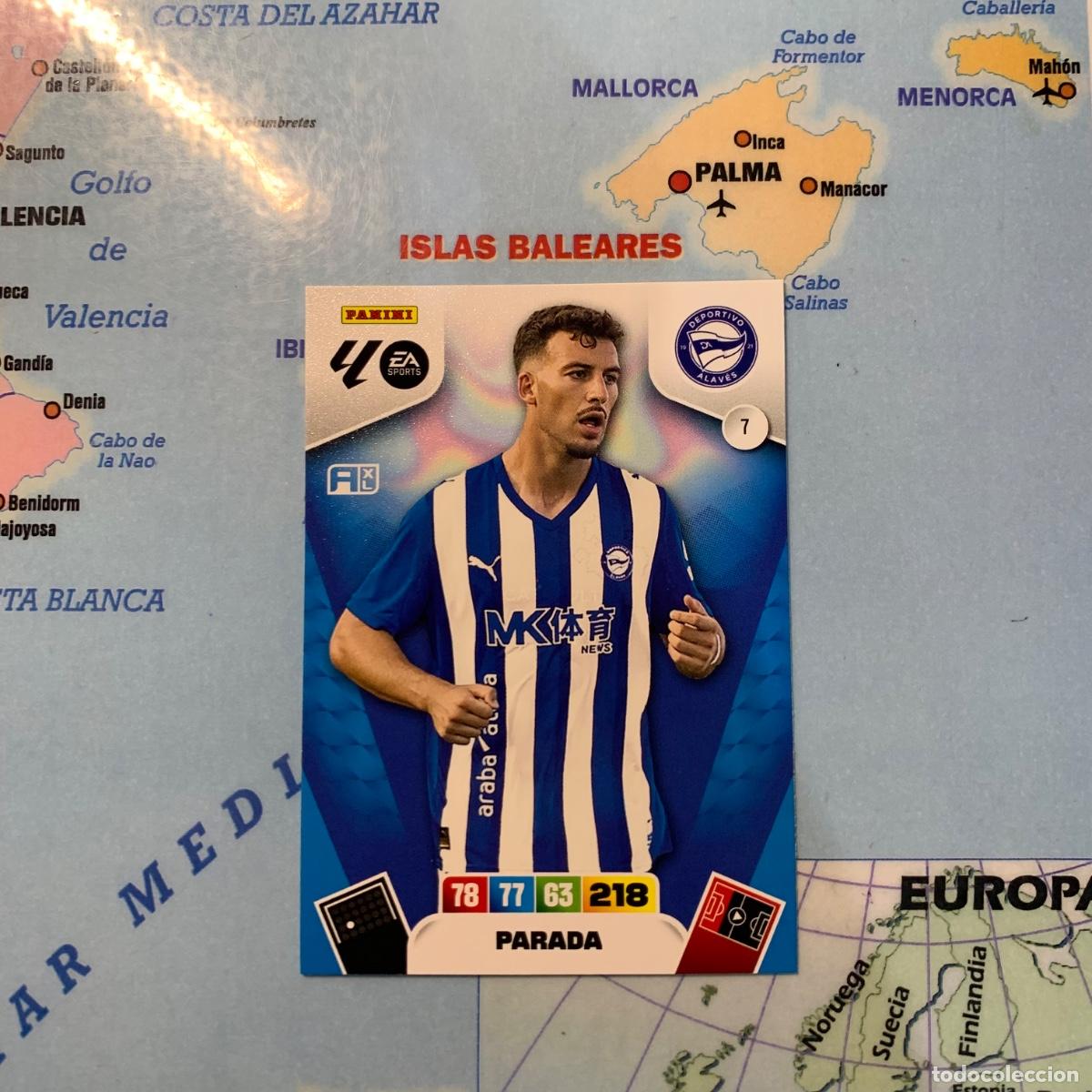 Cartes &agrave; collectionner de Football: Parada n&uacute;mero 7 del Alav&eacute;s cromo adrenalyn XL 25-26 2025-2026
