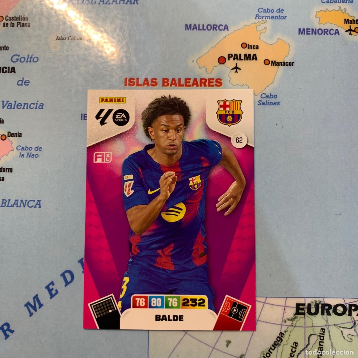 Cromos de F&uacute;tbol: Balde n&uacute;mero 62 del Barcelona cromo adrenalyn XL 25-26 2025-2026