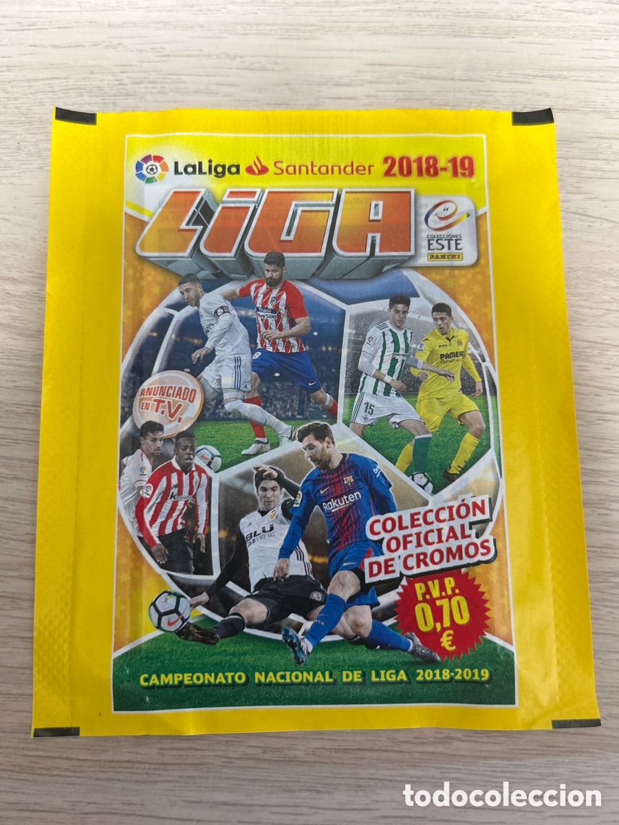 Cromos de F&uacute;tbol: Sobre cromos liga Este Panini 2018 2019 18 19 sin abrir