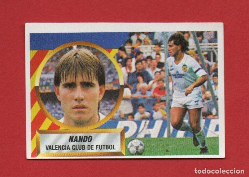 Figurine di Calcio: ESTE 88 89 NANDO DEL VALENCIA CF SIN # DIFICIL NUEVO SIN PEGAR ESTE 1988 1989