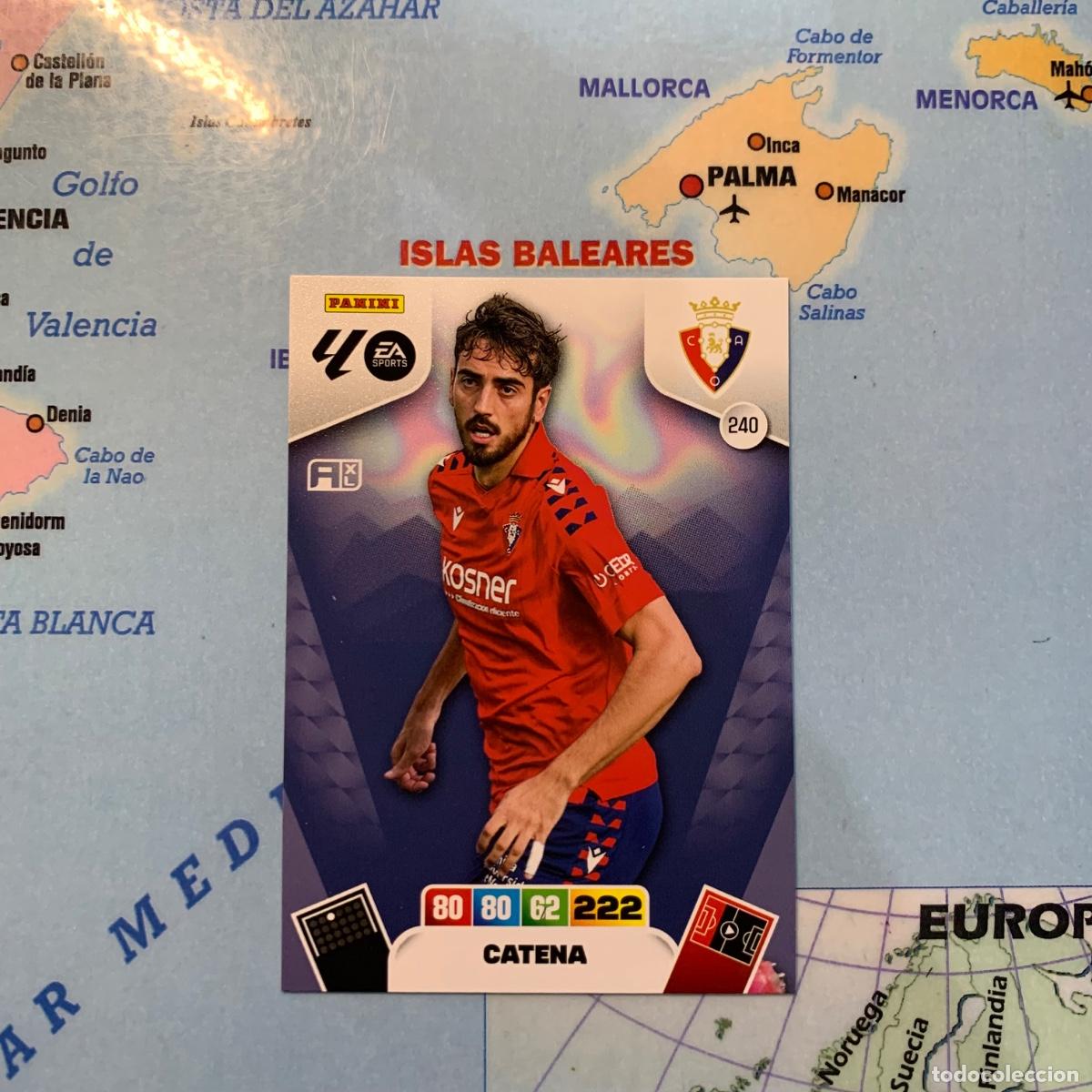 Cromos de F&uacute;tbol: Catena n&uacute;mero 240 de Osasuna cromo adrenalyn XL 25-26 2025-2026