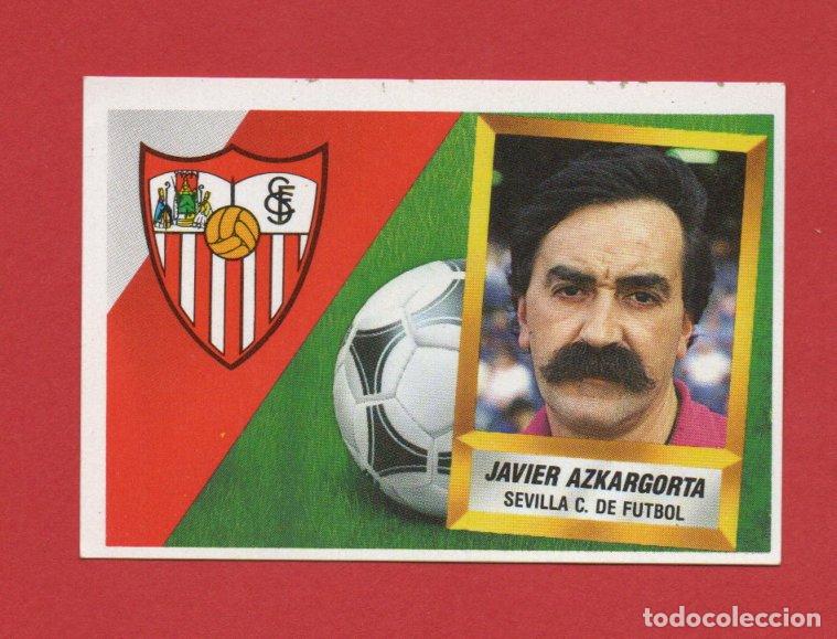 Cromos de F&uacute;tbol: ESTE 88 89 JAVIER AZKAGORTA ENTRENADOR DEL SEVILLA SIN # DIFICIL NUEVO SIN PEGAR ESTE 1988 1989
