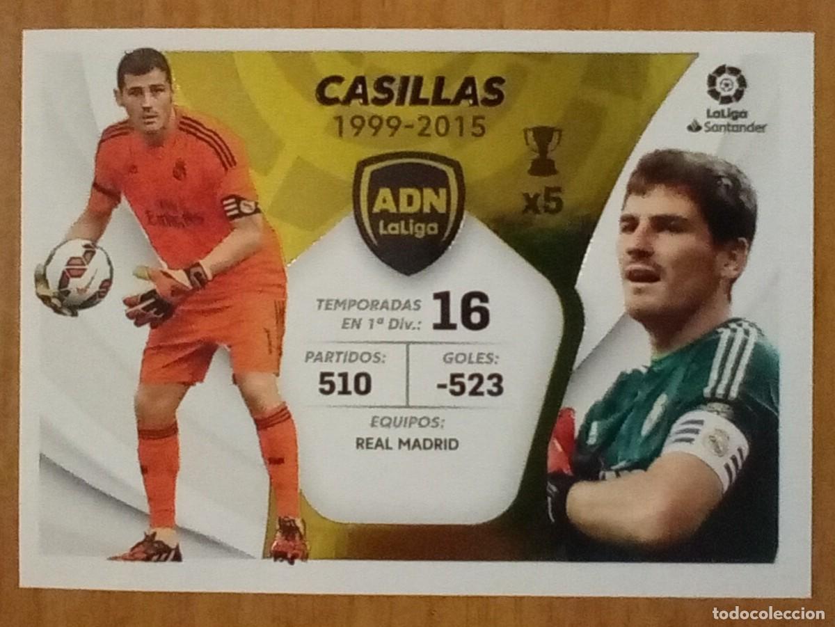 Cromos de F&uacute;tbol: Figurina Panini 2022 Cromo Liga Este 2021-22 Iker Casillas Real Madrid n ADN 5