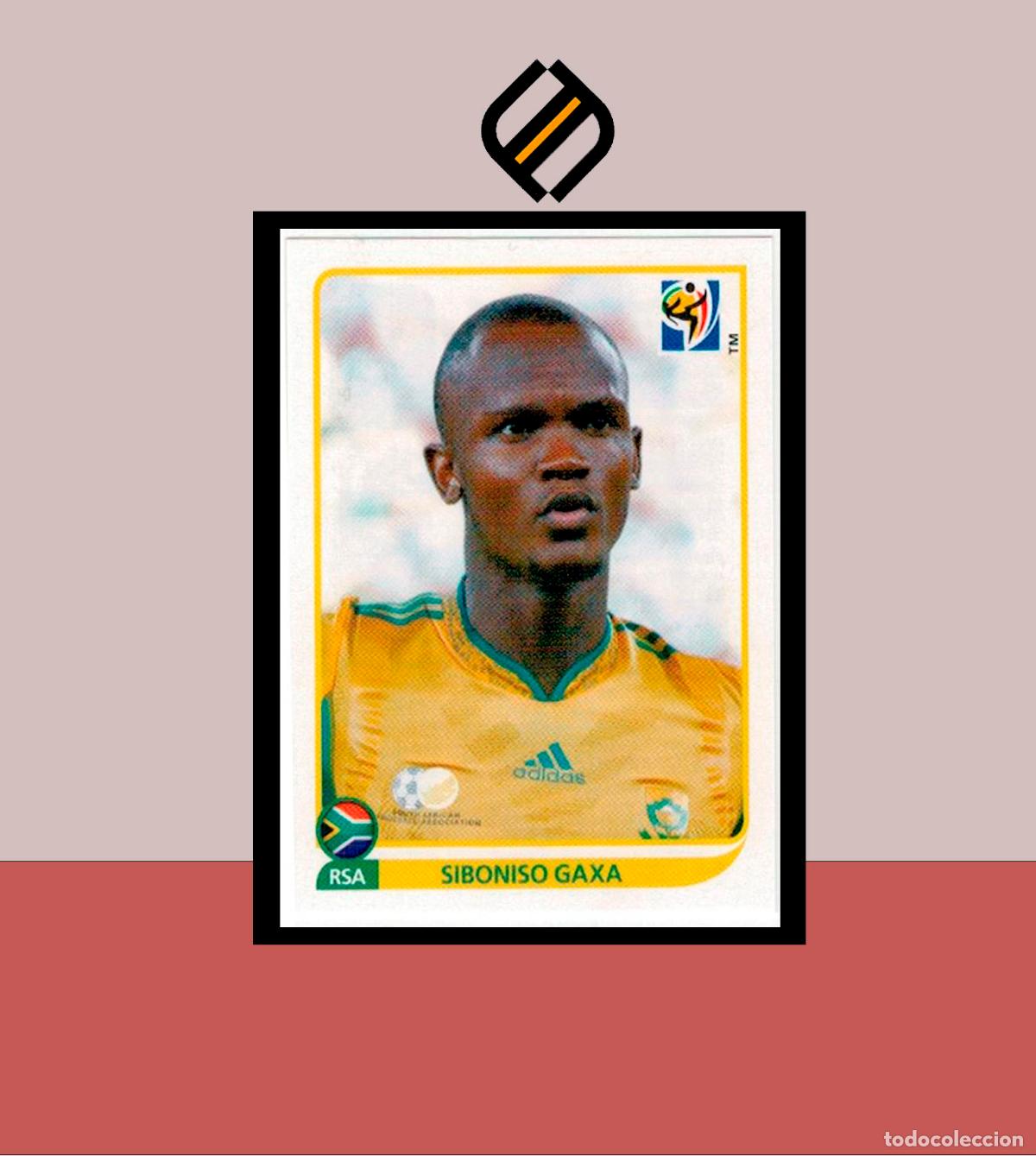 Figurine di Calcio: FIFA WORLD CUP 2010 SOUTH AFRICA PANINI N&ordm; 33 SIBONISO GAXA SUDAFRICA ALBUM MUNDIAL COLECCI&Oacute;N