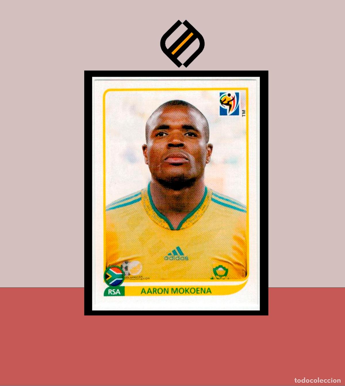 Cromos de F&uacute;tbol: FIFA WORLD CUP 2010 SOUTH AFRICA PANINI N&ordm; 38 AARON MOKOENA SUDAFRICA ALBUM MUNDIAL COLECCI&Oacute;N