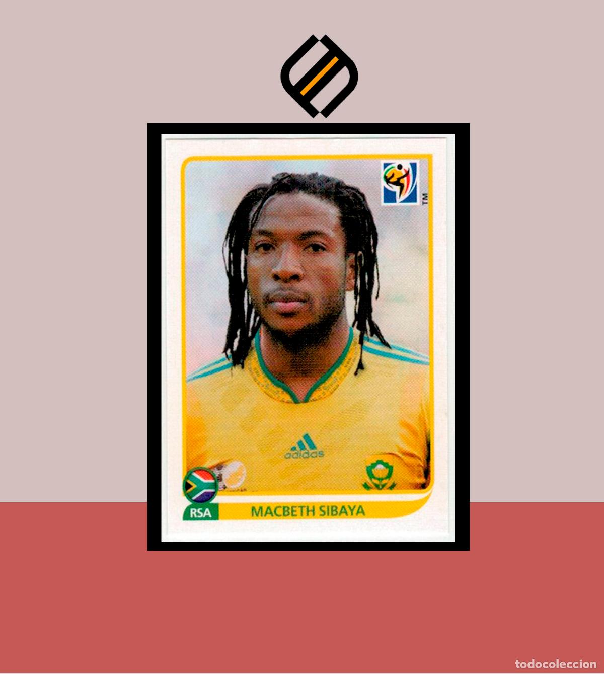 Cromos de F&uacute;tbol: FIFA WORLD CUP 2010 SOUTH AFRICA PANINI N&ordm; 39 MACBETH SIBAYA SUDAFRICA ALBUM MUNDIAL COLECCI&Oacute;N